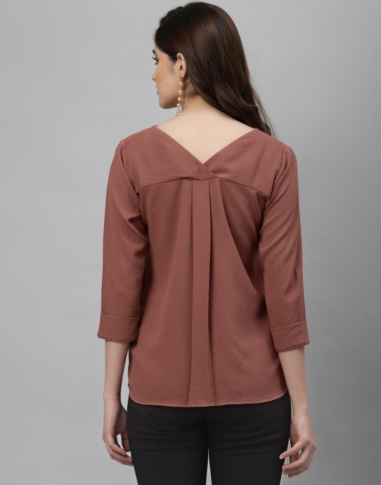 Rust Solid Shirt | Sudathi
