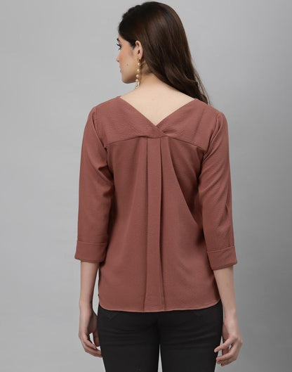 Rust Solid Shirt | Sudathi