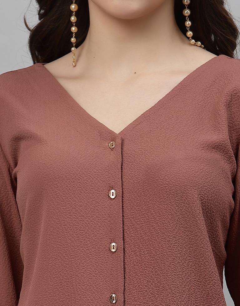 Rust Solid Shirt | Sudathi