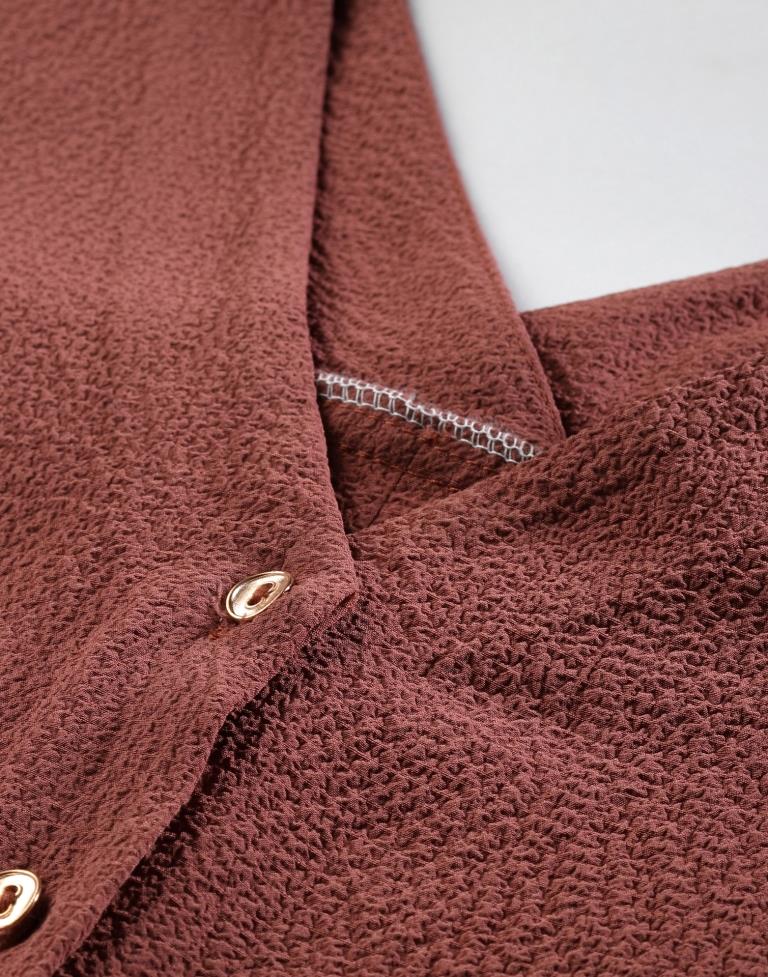 Rust Solid Shirt | Sudathi