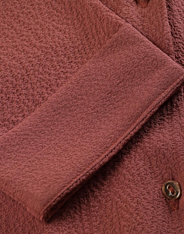 Rust Solid Shirt | Sudathi