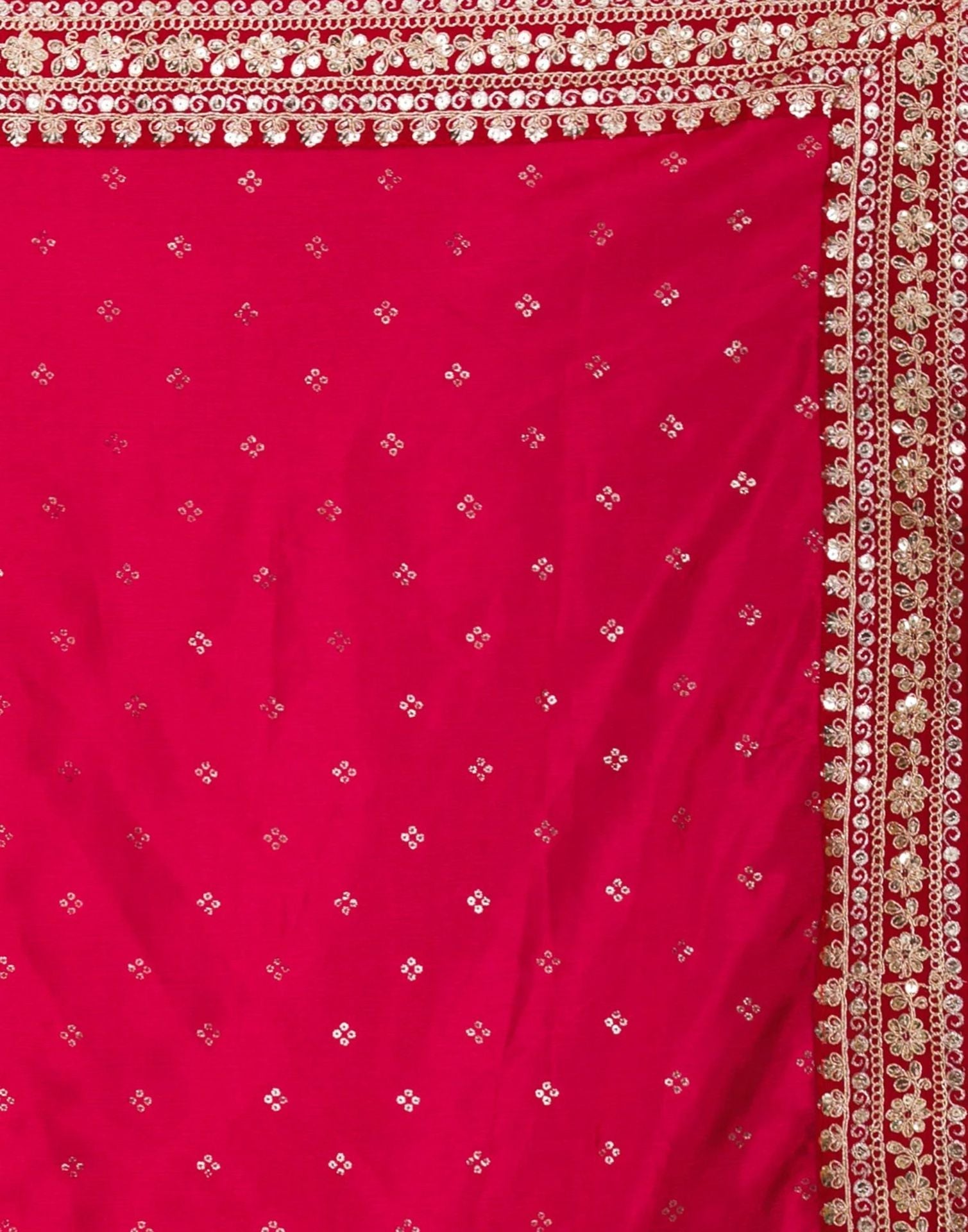 Red Printed Saree | Leemboodi