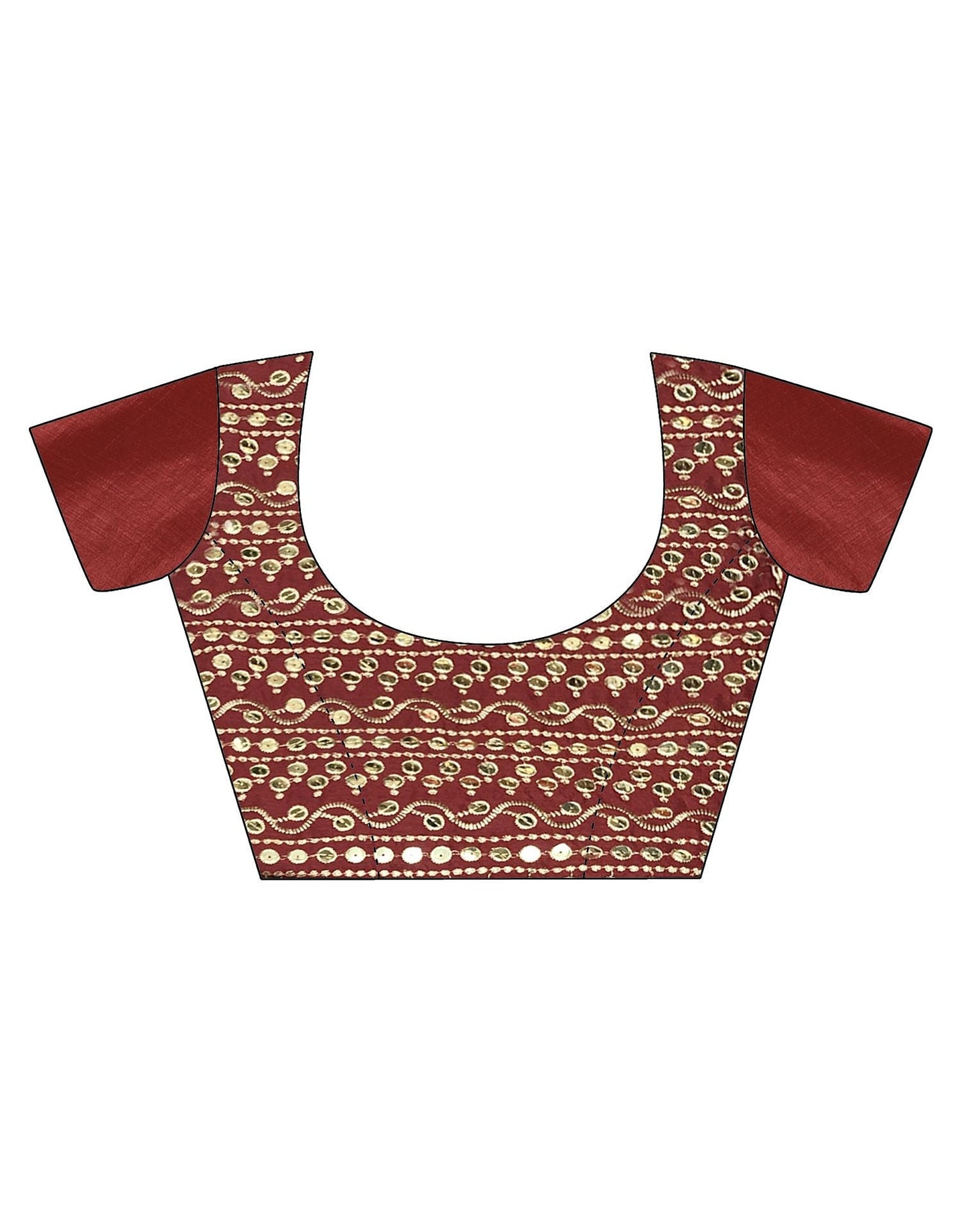 Maroon Silk Saree | Leemboodi