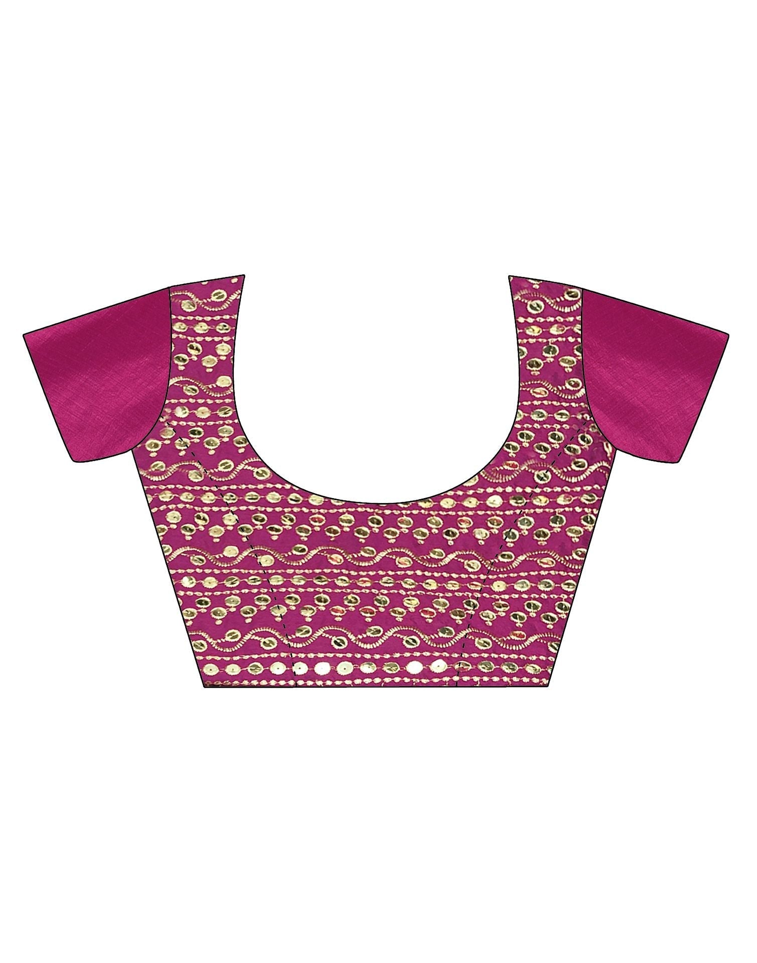 Rani Pink Silk Saree | Leemboodi