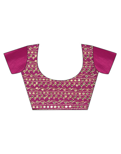 Rani Pink Silk Saree | Leemboodi