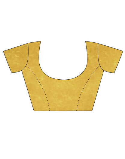 Yellow Printed Saree | Leemboodi