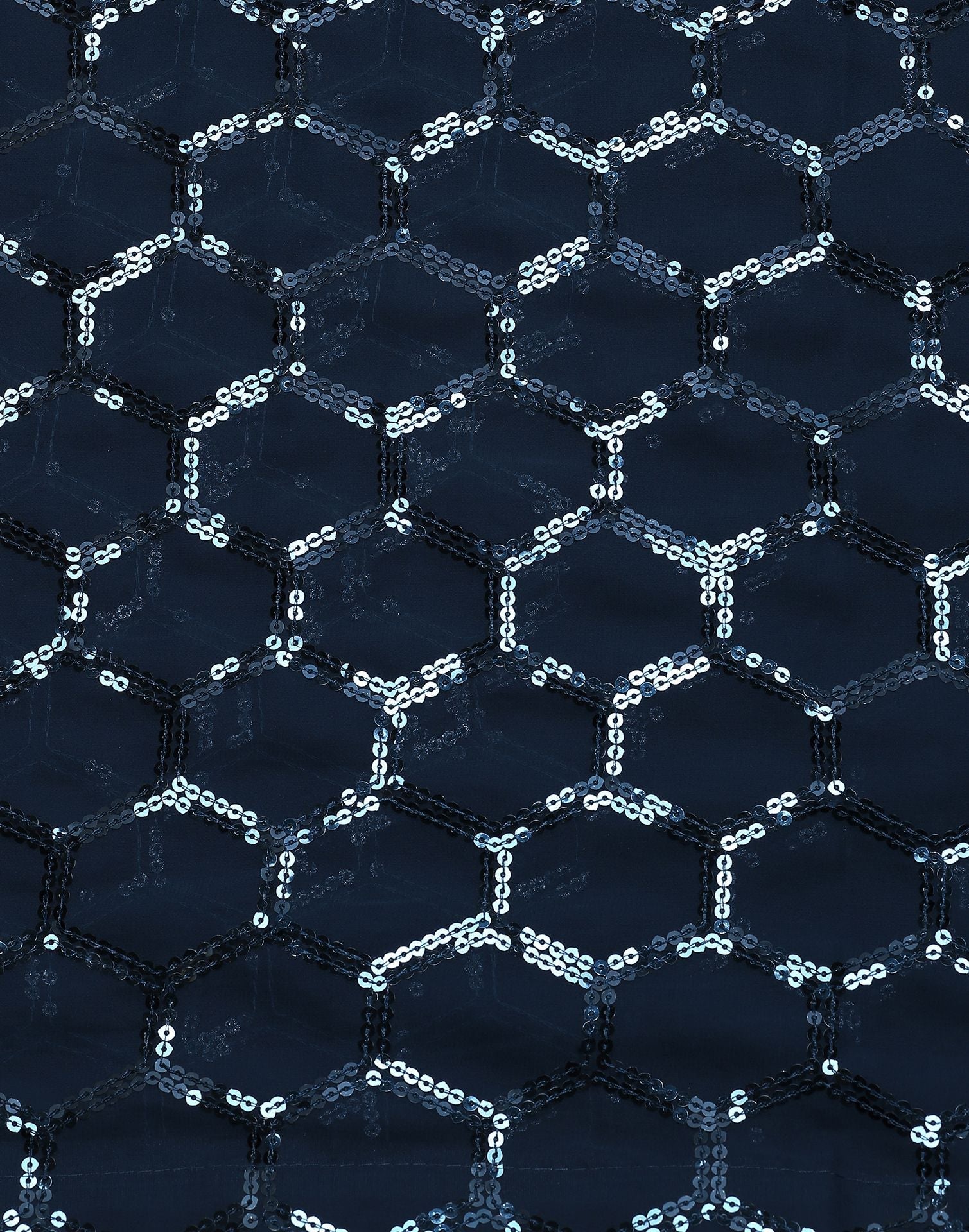 Teal Blue Sequence Saree | Leemboodi