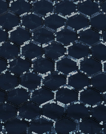 Teal Blue Sequence Saree | Leemboodi