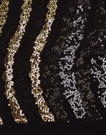 Black Sequence Saree | Leemboodi