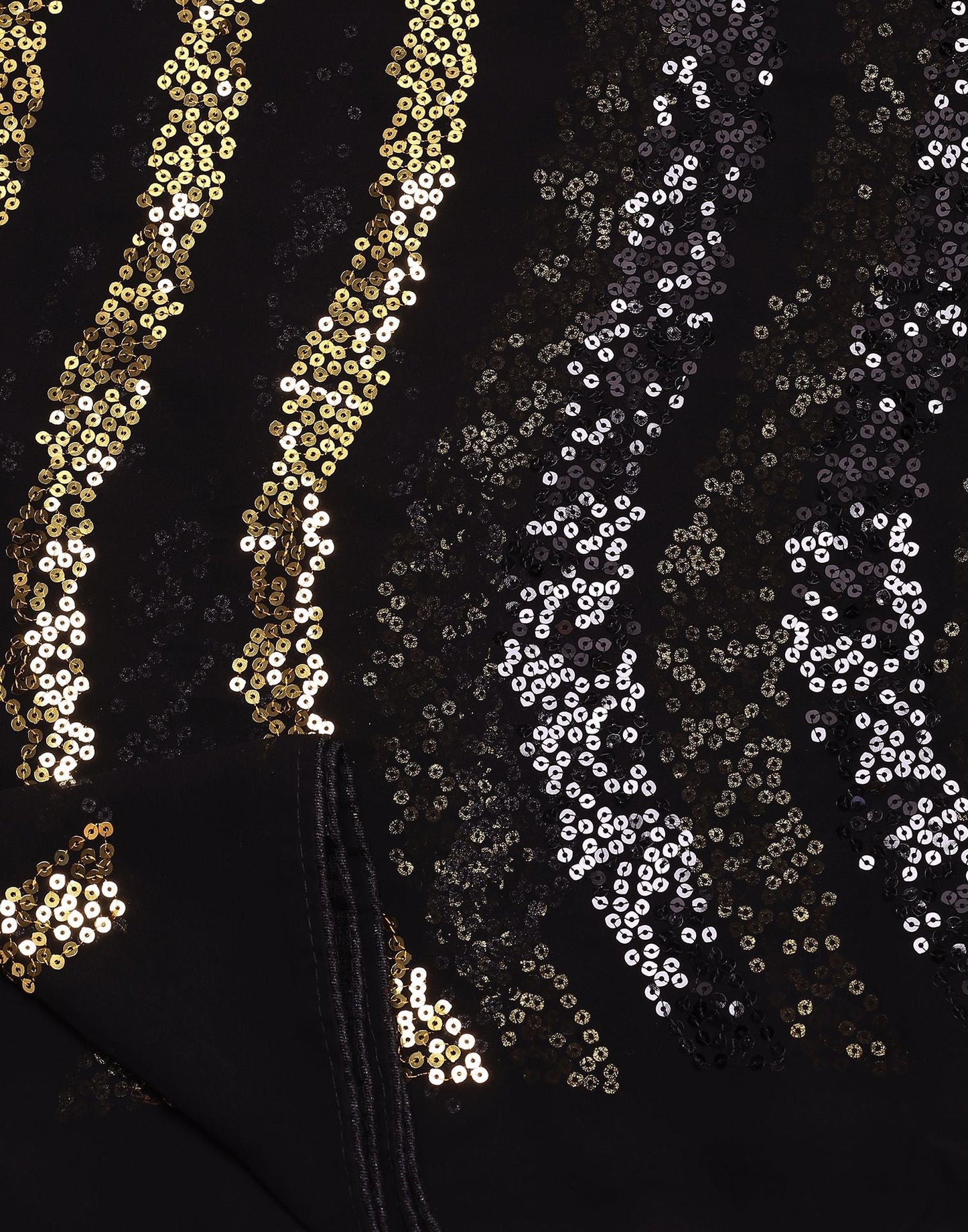 Black Sequence Saree | Leemboodi