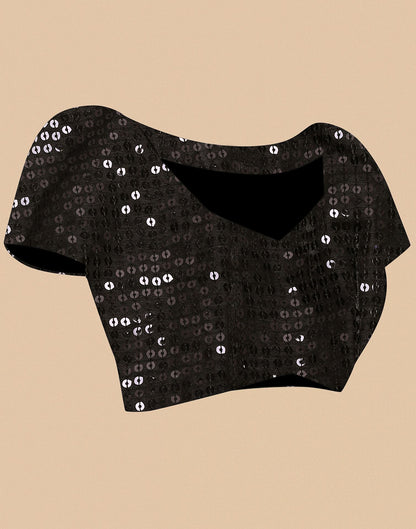 Black Sequence Saree | Leemboodi