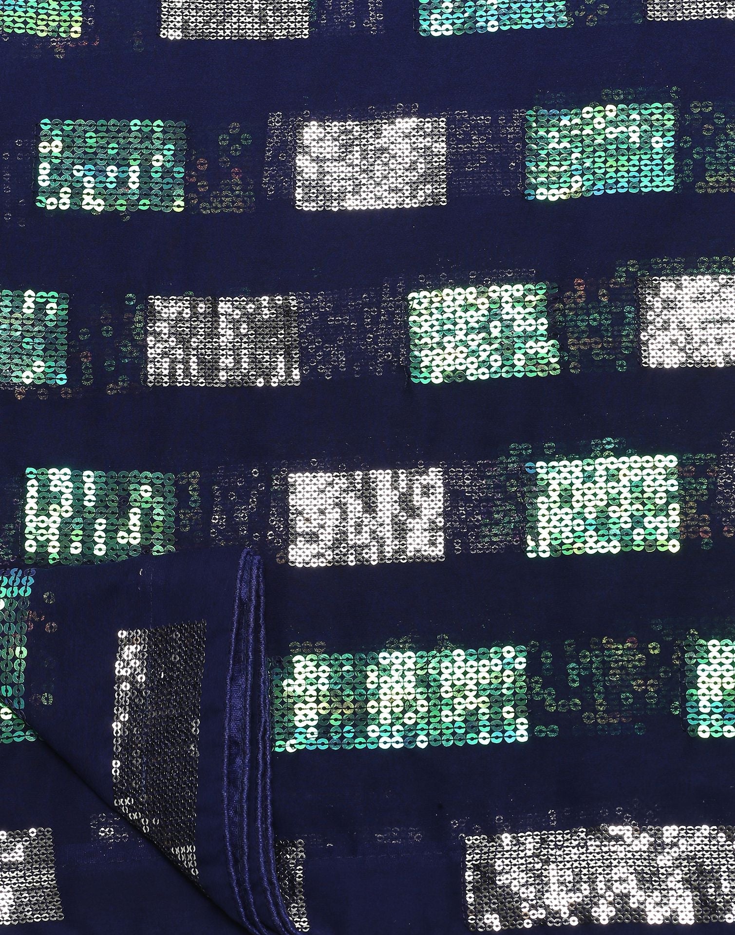 Blue Sequence Saree | Leemboodi