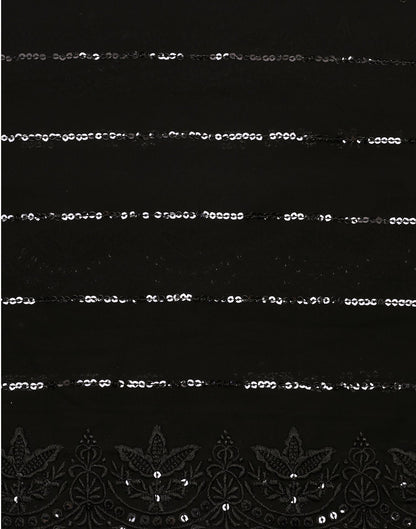 Black Sequence Saree | Leemboodi