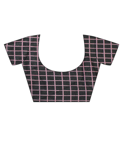 Dusty Green Silk Printed Saree | Sudathi