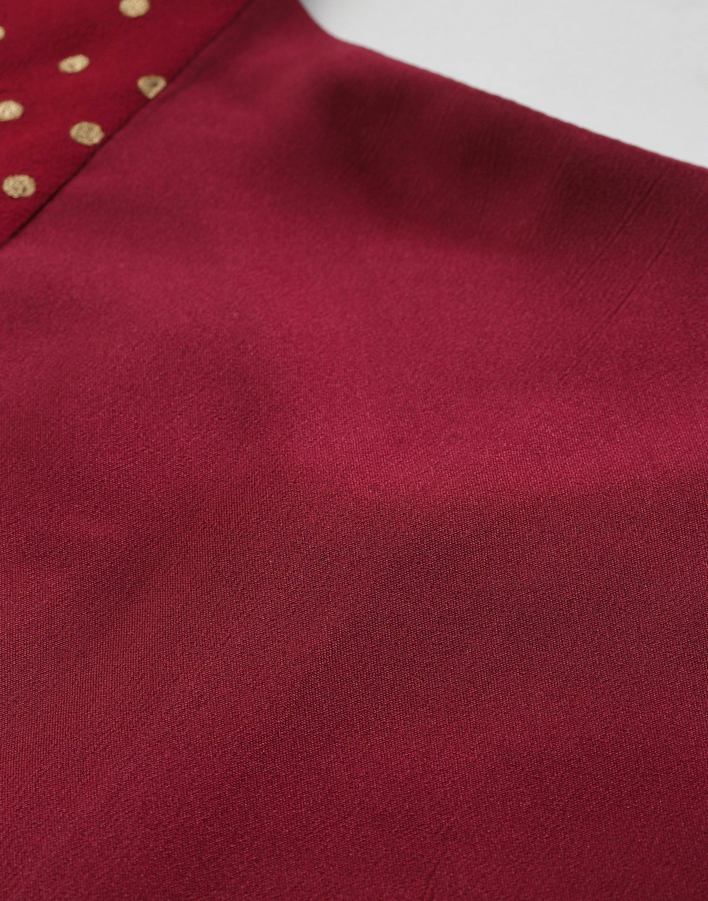 Maroon Solid Dress | Sudathi