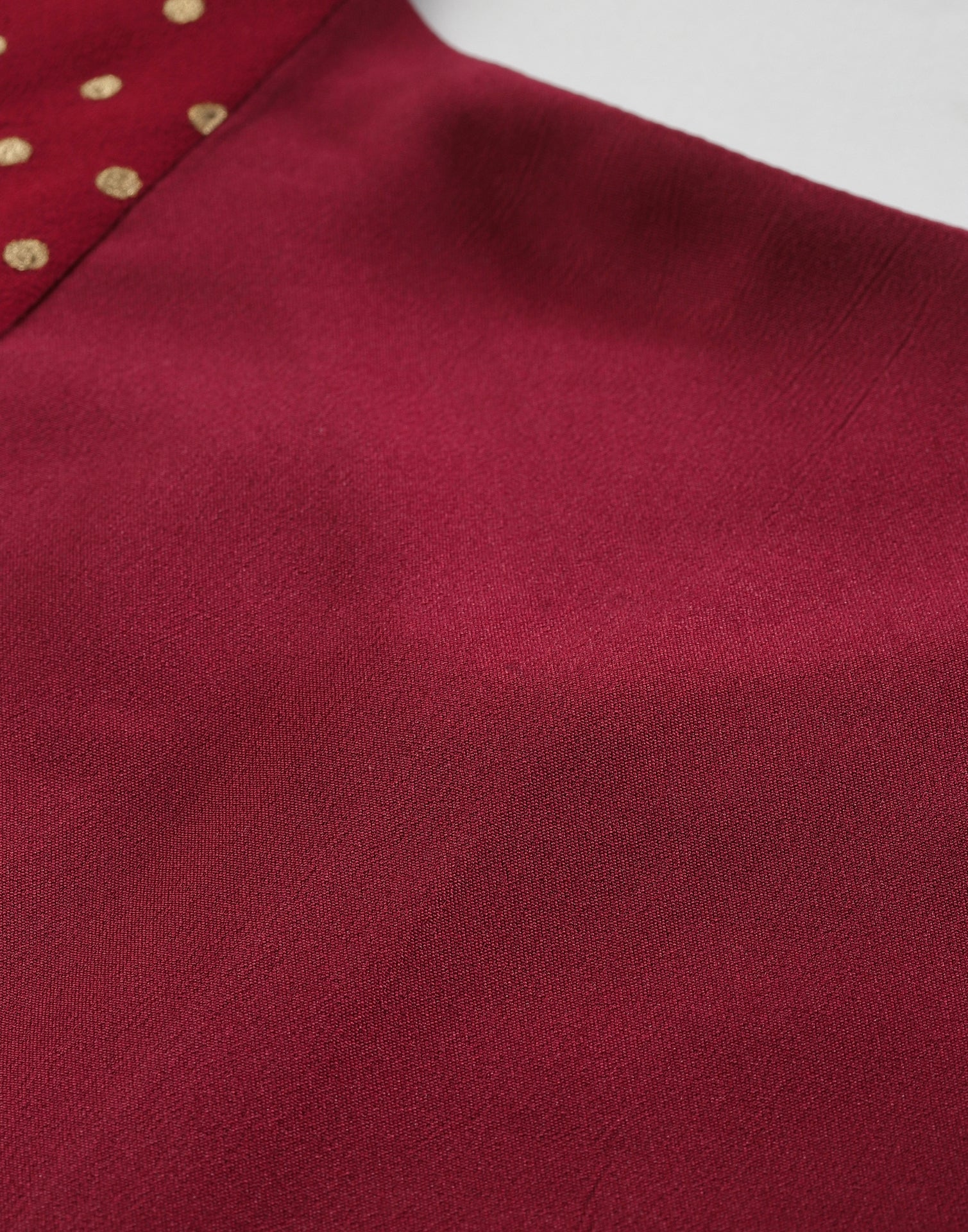 Maroon Solid Dress | Sudathi