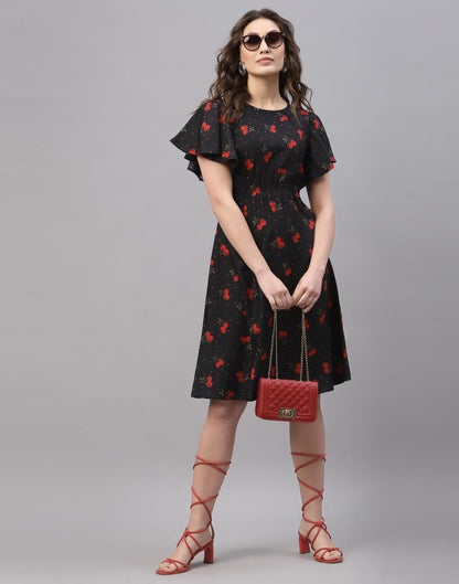 Black Smocked Dress | Sudathi