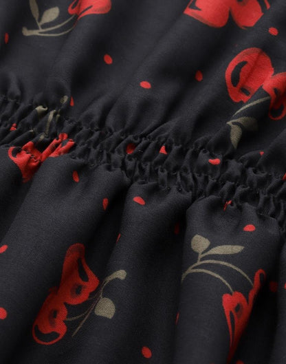 Black Smocked Dress | Sudathi