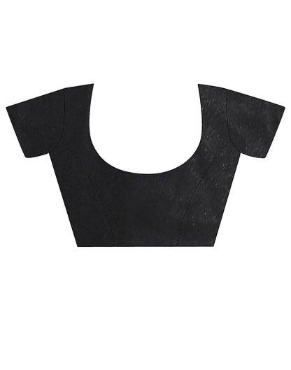 Black Silk Printed Saree | Leemboodi