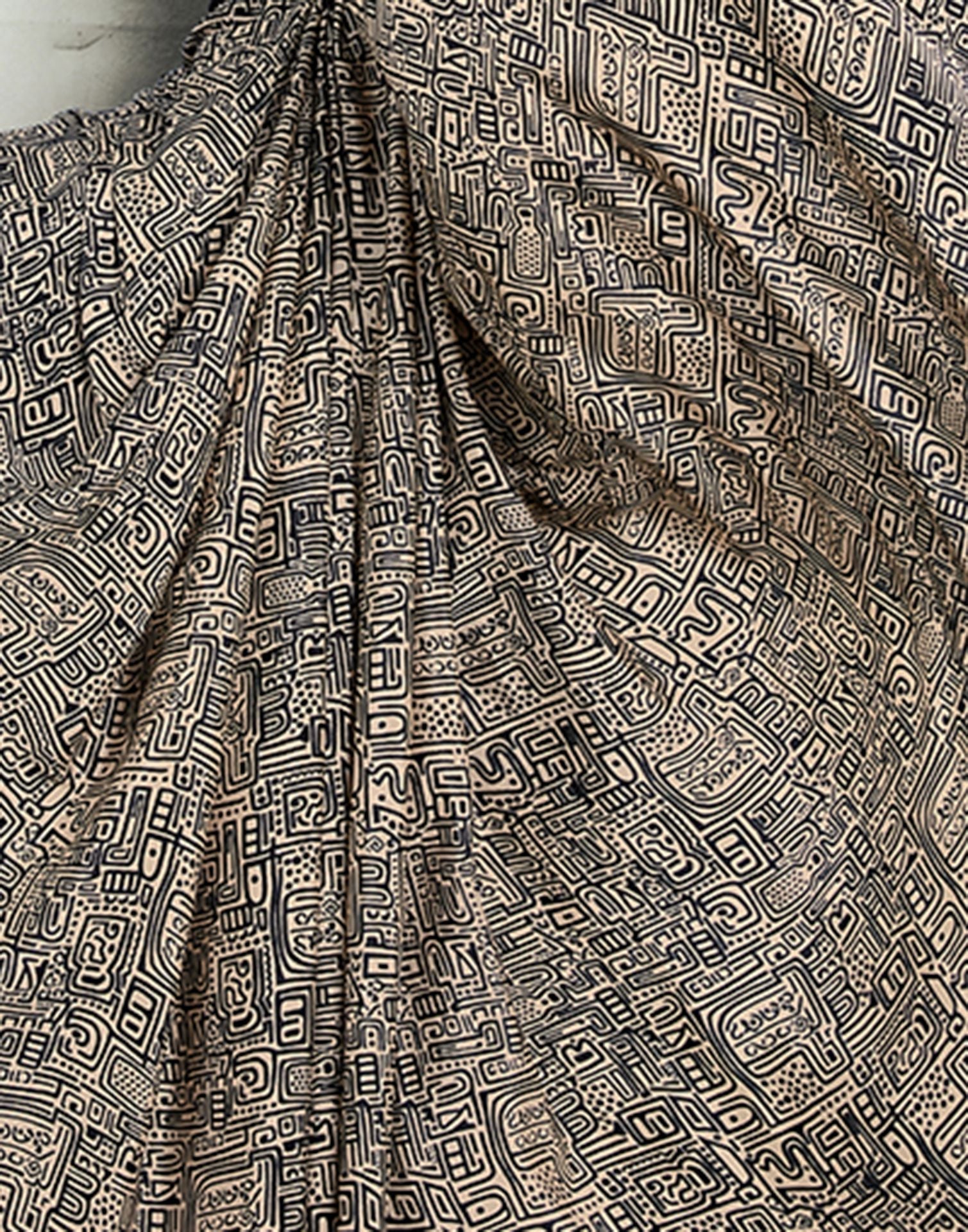 Black Silk Printed Saree | Sudathi