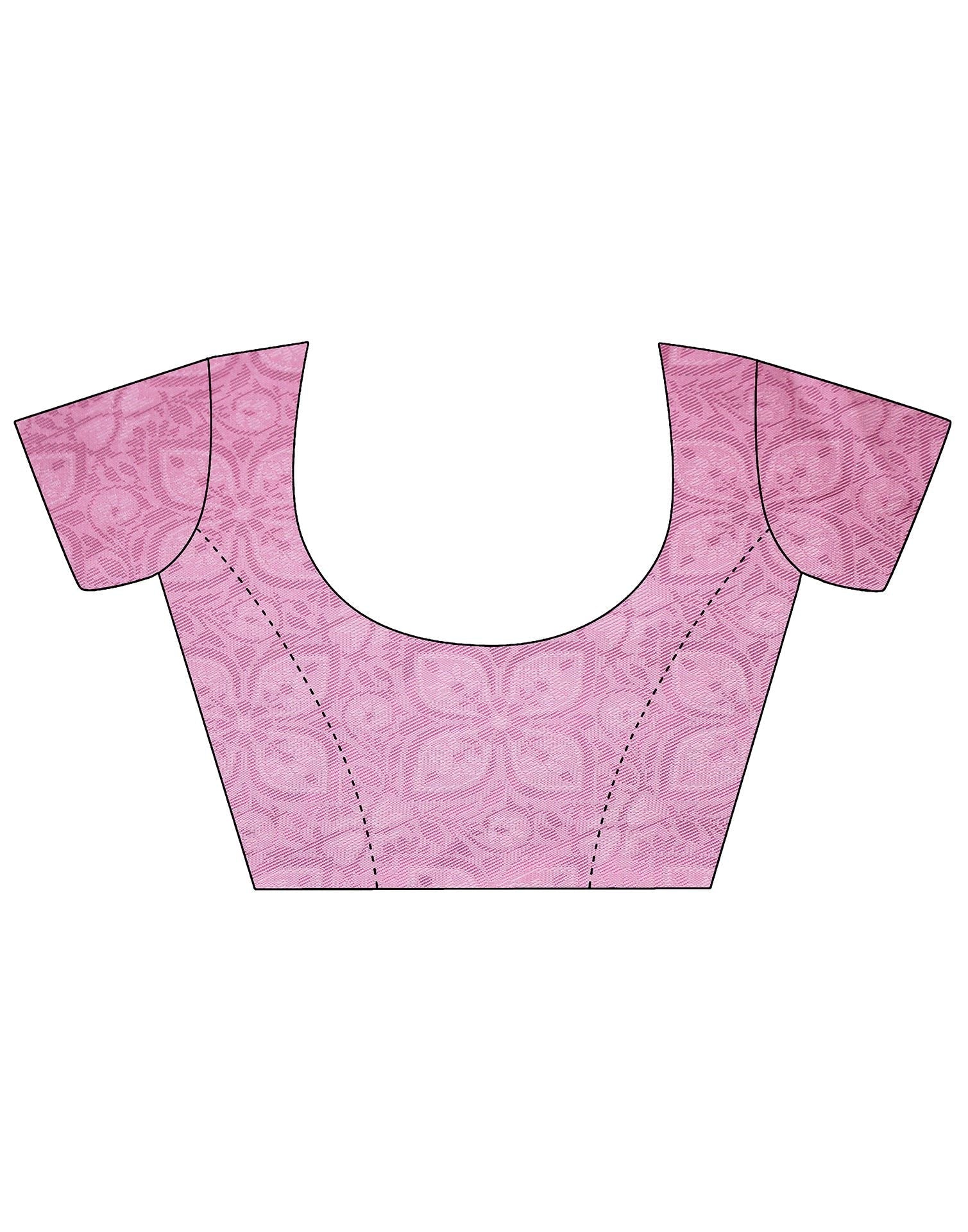 Light Pink Kanjivaram Silk Saree | Leemboodi