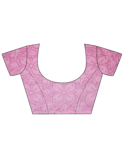 Light Pink Kanjivaram Silk Saree | Leemboodi