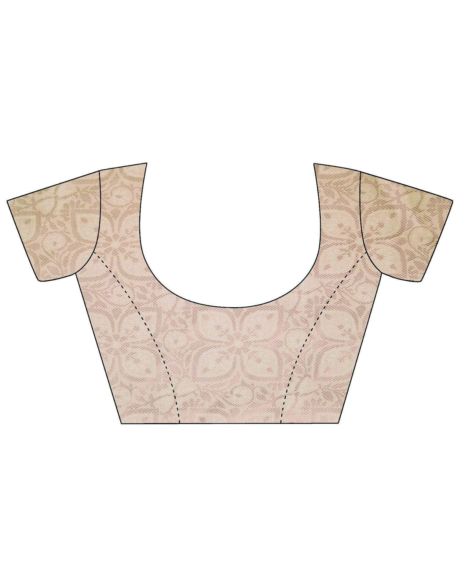 Cream Kanjivaram Silk Saree | Leemboodi