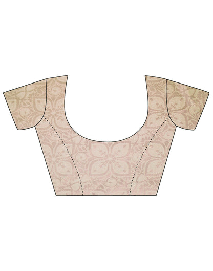 Cream Kanjivaram Silk Saree | Leemboodi