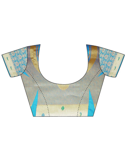 Blue Paithani Silk Saree | Leemboodi