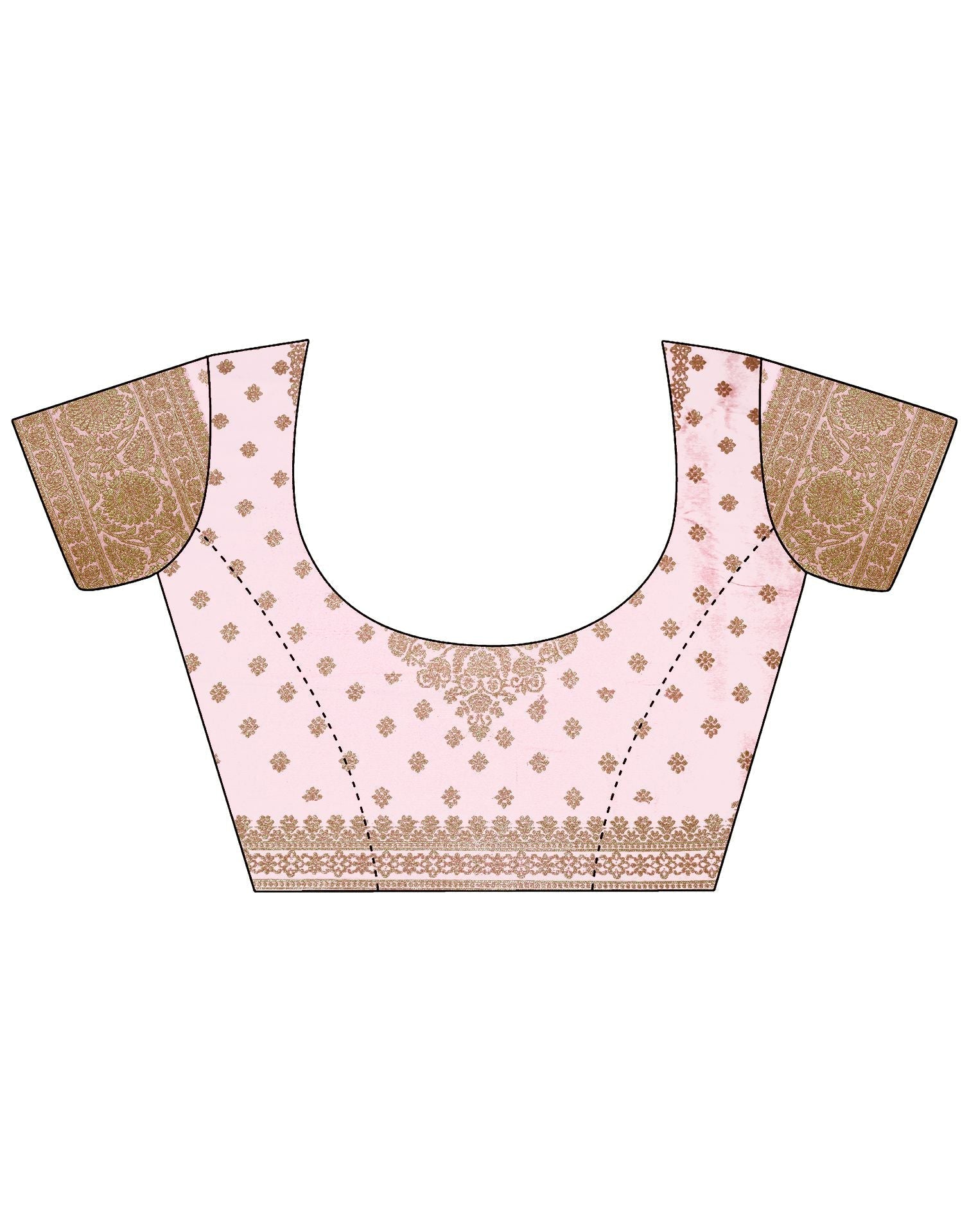 Off White Silk Banarasi Saree | Leemboodi