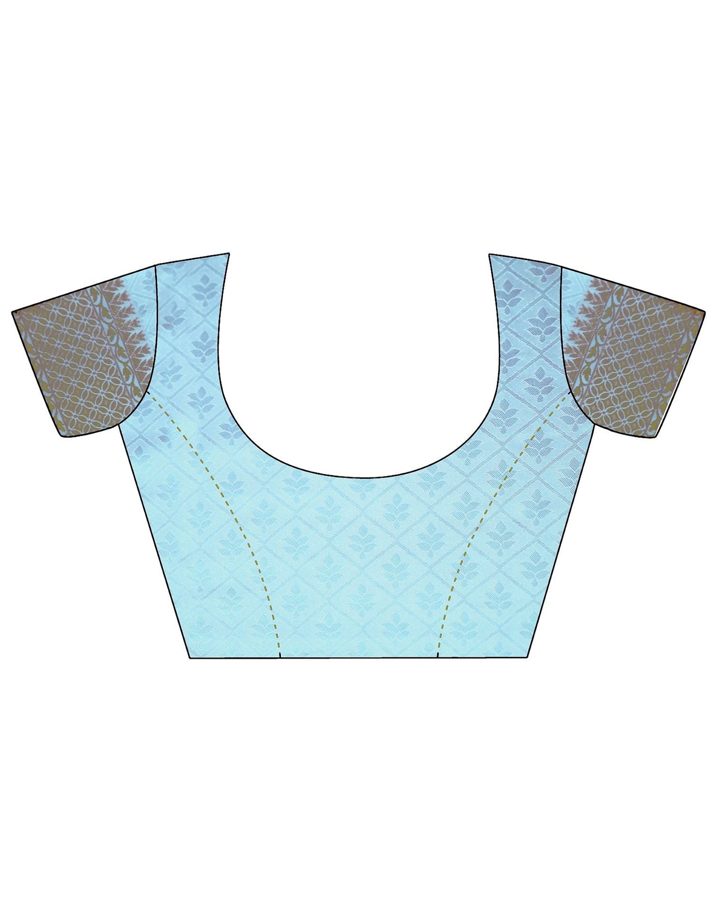 Light Blue Silk Banarasi Saree | Leemboodi