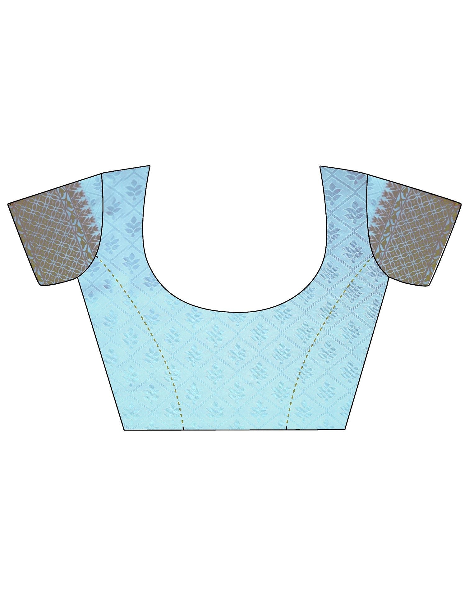 Light Blue Silk Banarasi Saree | Leemboodi