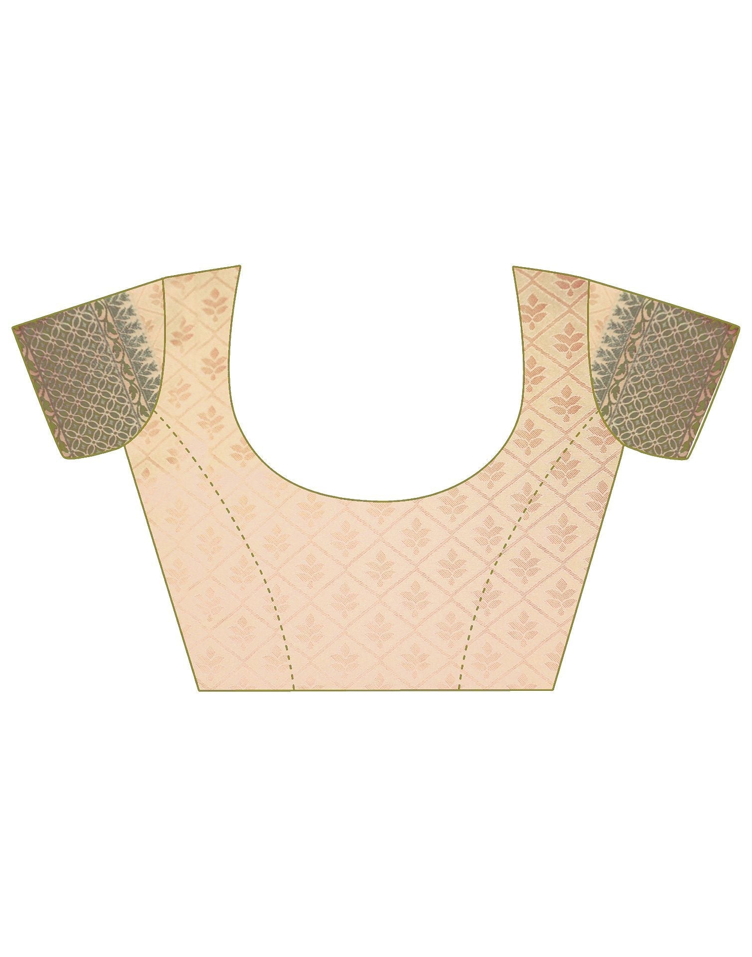 Beige Silk Banarasi Saree | Leemboodi