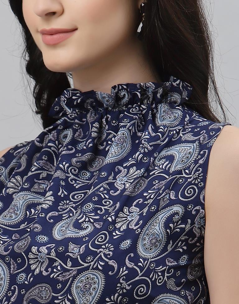 Blue Printed Top | Sudathi