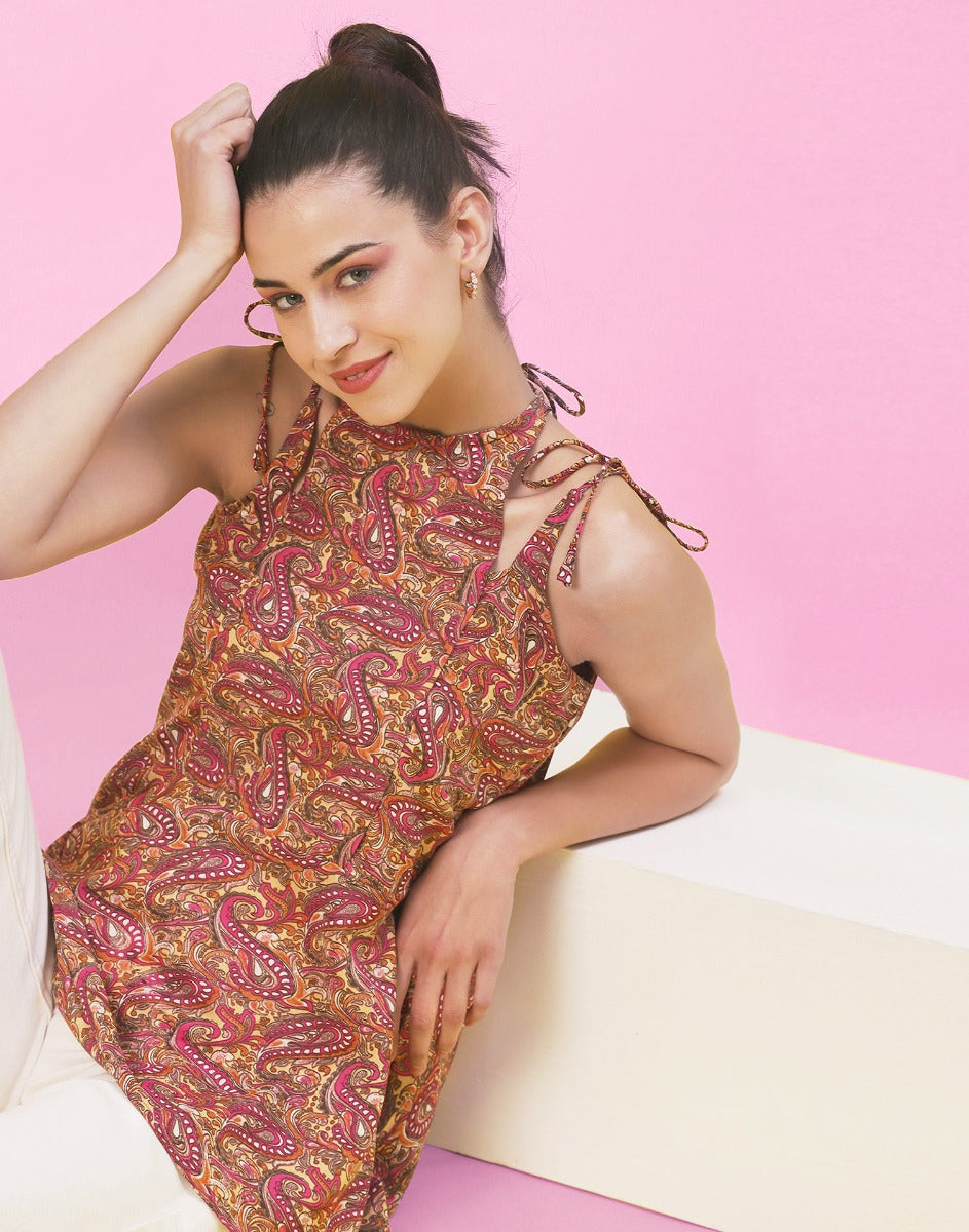 Multicoloured Printed Top | Sudathi