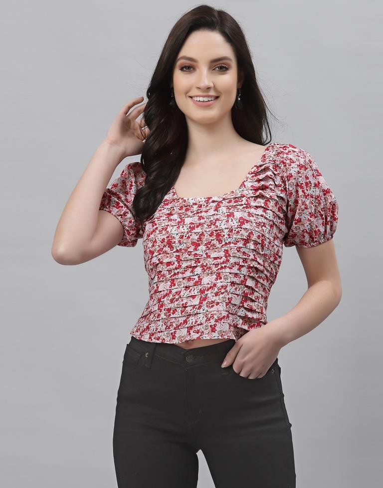 Multicoloured Printed Top | Sudathi