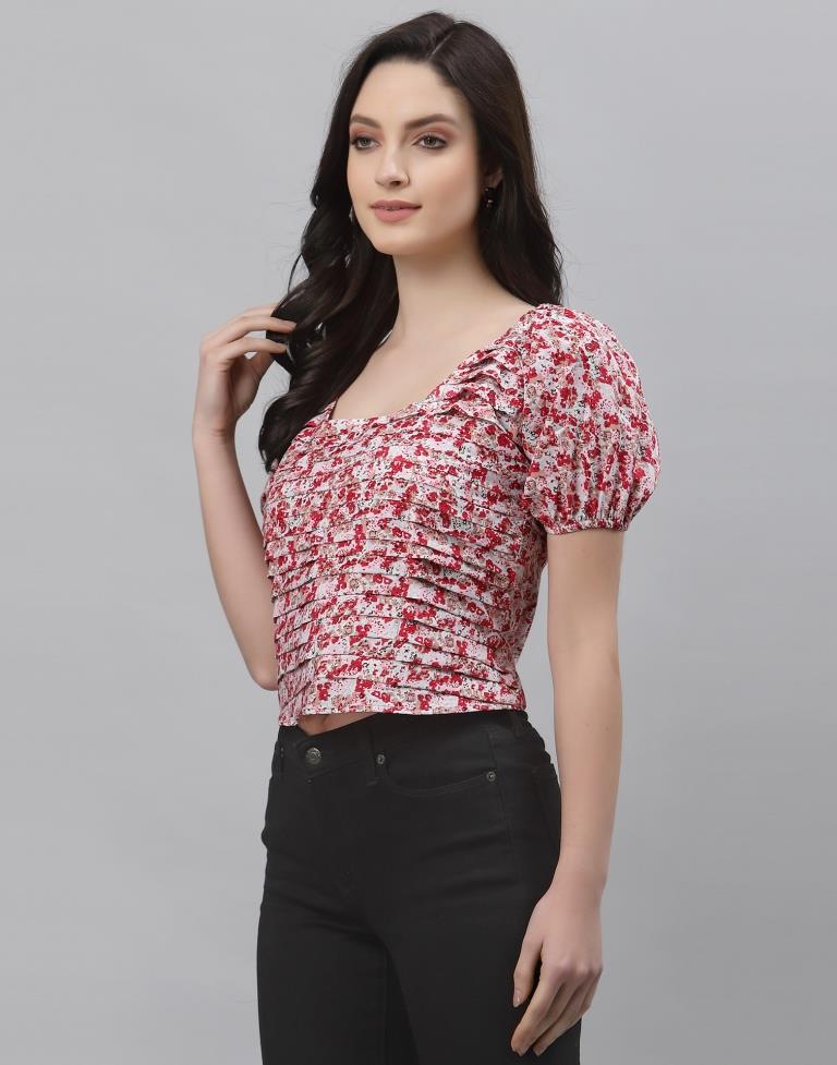 Multicoloured Printed Top | Sudathi