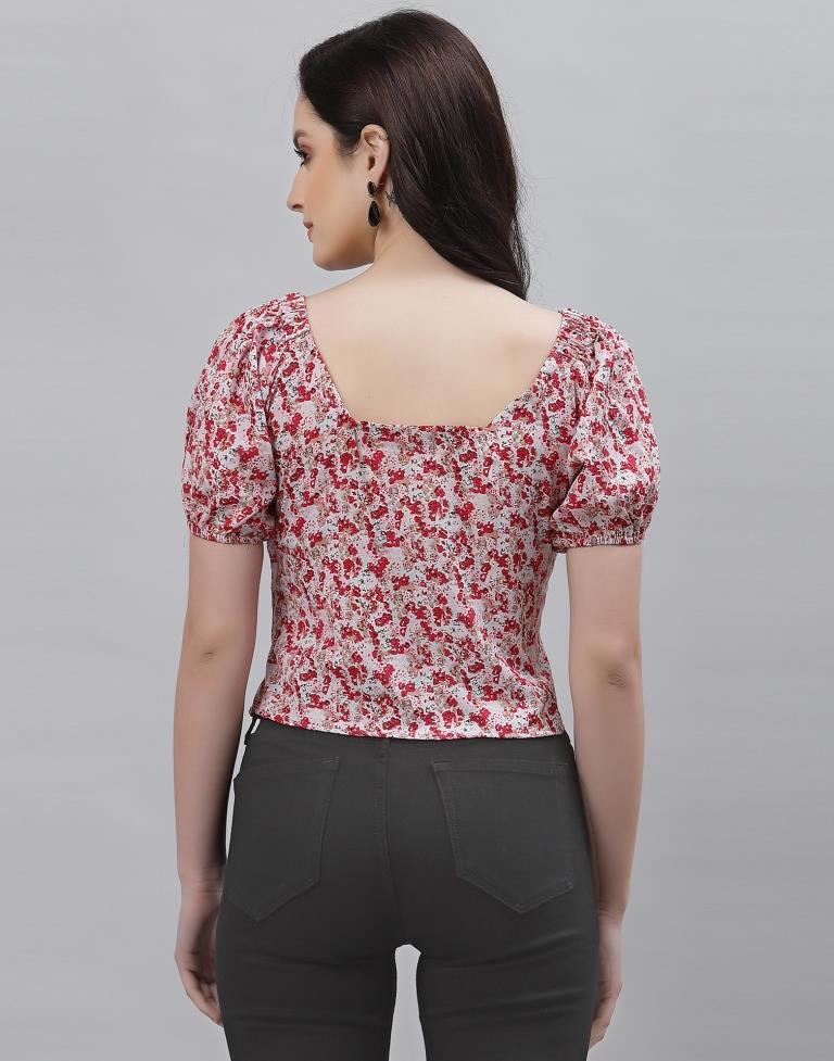 Multicoloured Printed Top | Sudathi