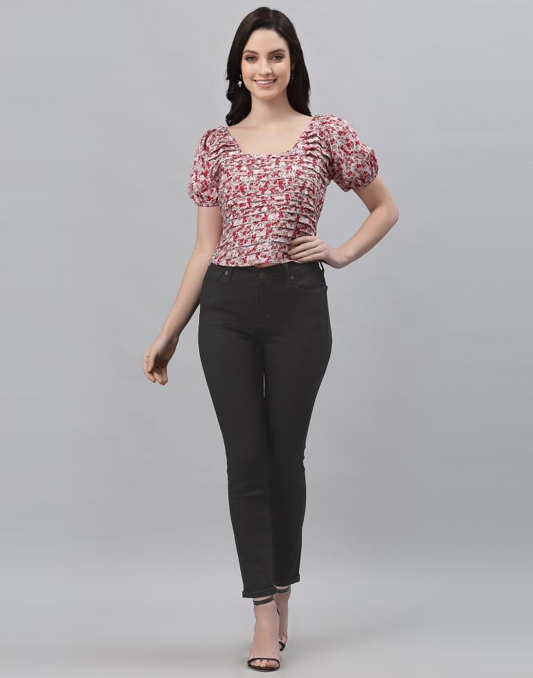 Multicoloured Printed Top | Sudathi
