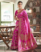 Rani Pink Banarasi Silk Saree