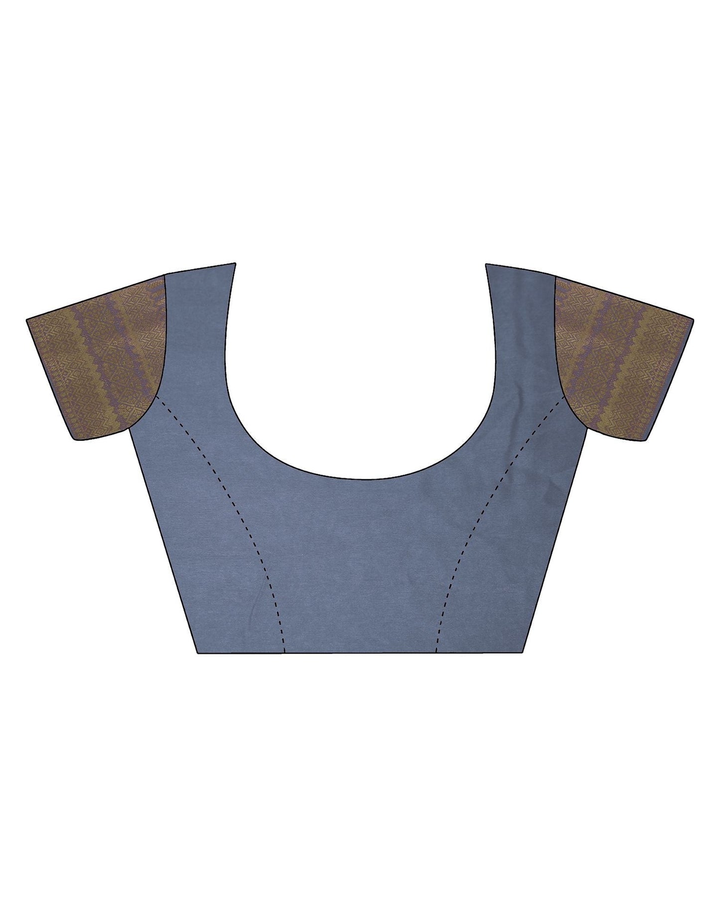 Grey Cotton Printed Saree | Leemboodi