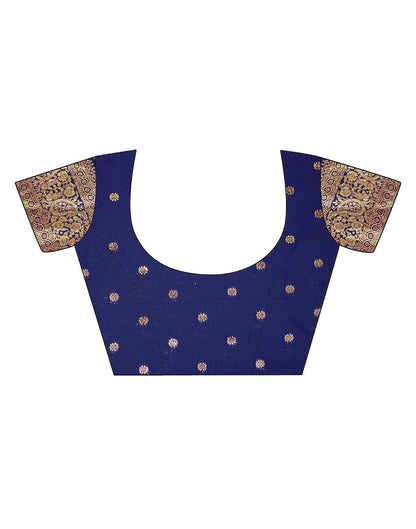 Navy Blue Banarasi Saree | Leemboodi