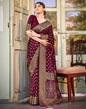 Wine Banarasi Saree | Leemboodi