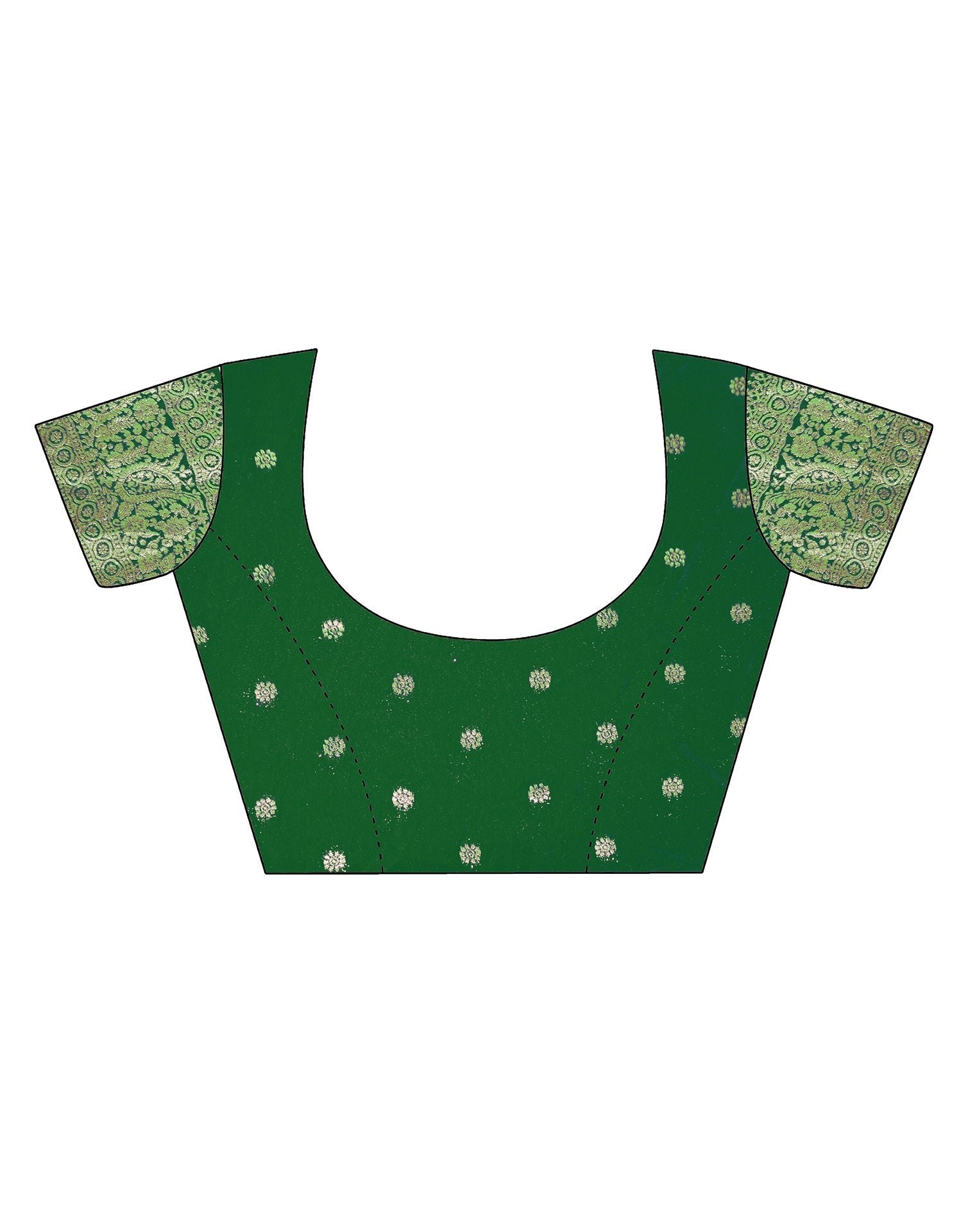 Green Banarasi Saree | Leemboodi