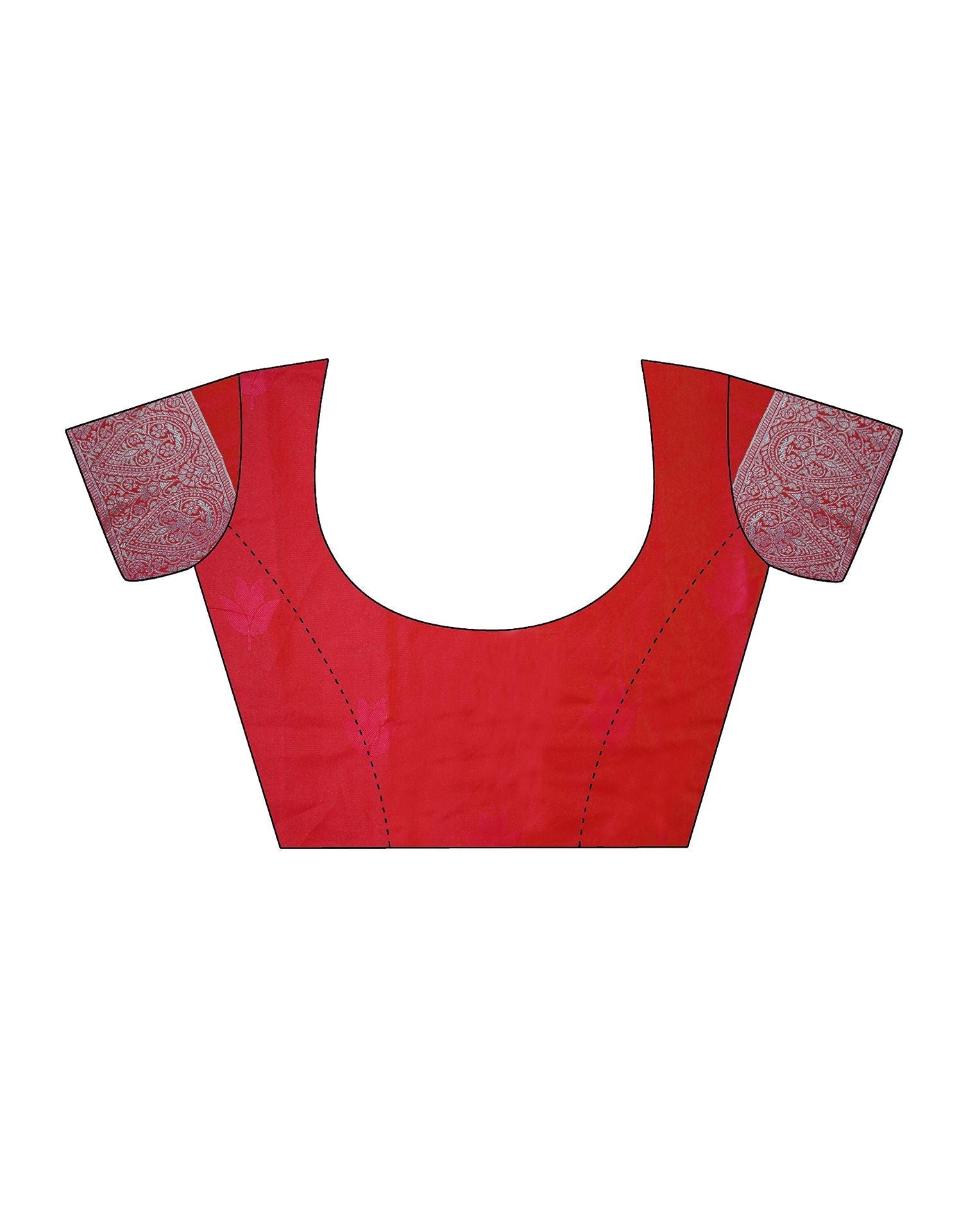 Red Silk Banarasi Saree | Leemboodi