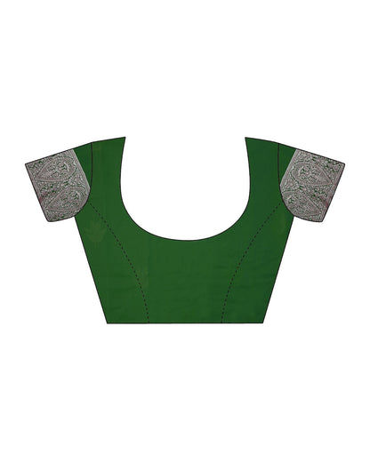 Green Silk Banarasi Saree | Leemboodi