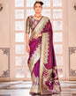 Wine Silk Banarasi Saree | Leemboodi