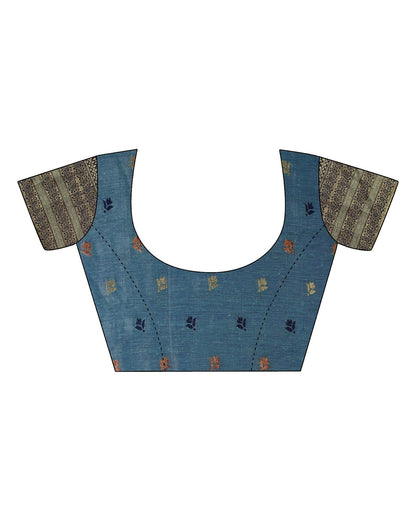 Light Blue Silk Banarasi Saree | Leemboodi