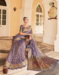 Light Purple Silk Banarasi Saree | Leemboodi