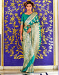 Turquoise Silk Banarasi Saree | Leemboodi